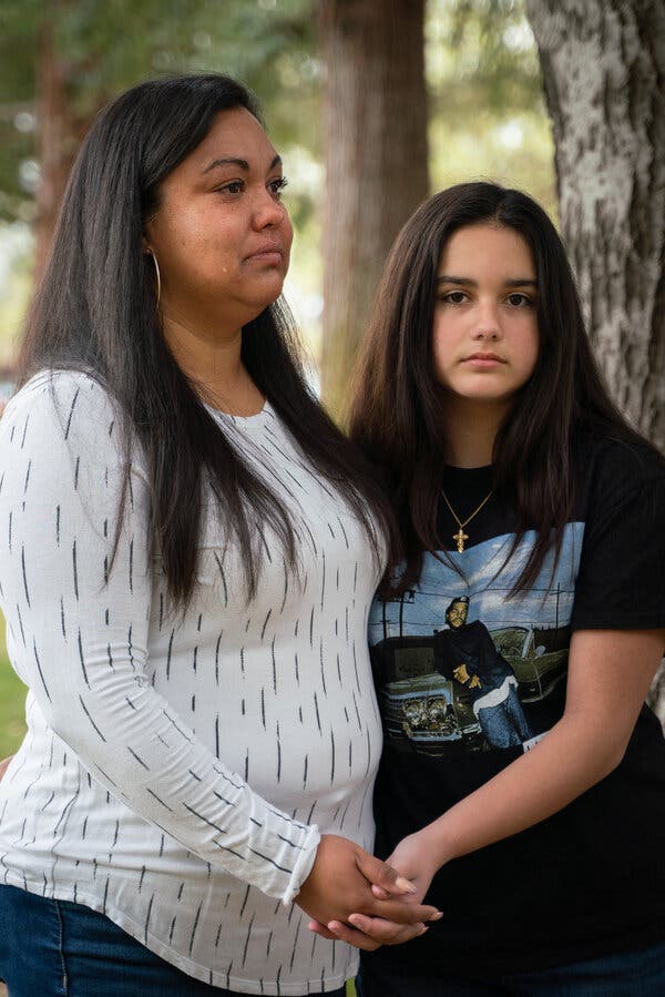 Virginia Herrera, left, whose fianc&eacute; of nine years, Jesse Ruby, died of Covid in January, with her daughter, Ginger. &ldquo;This took us by surprise,&rdquo; Ms. Herrera said. &rdquo;Never in a million years did I think he wasn&rsquo;t going to make it.&rdquo;